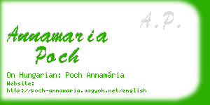 annamaria poch business card